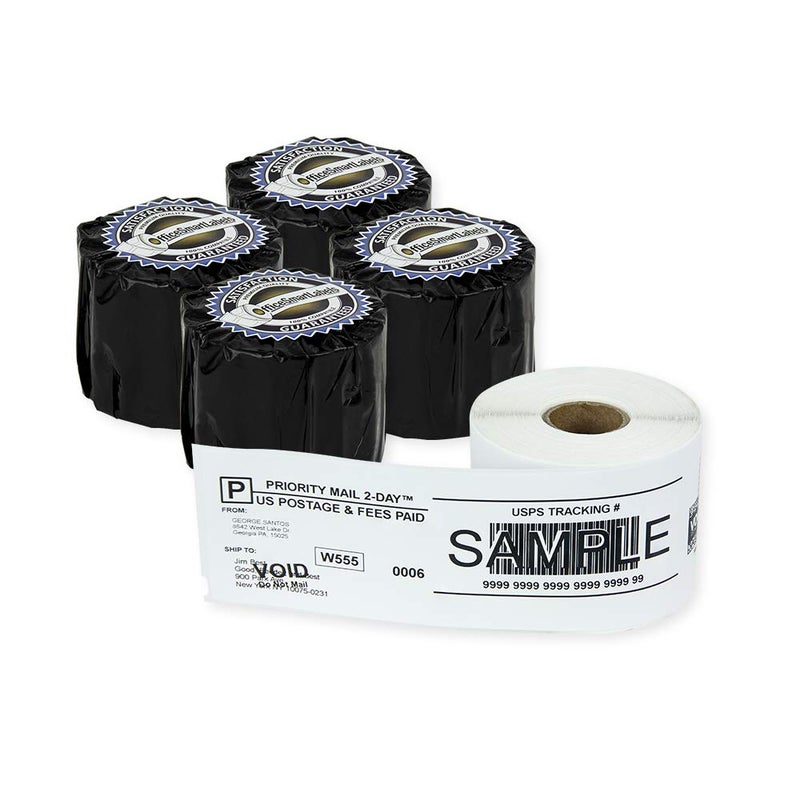 OfficeSmartLabels 2-5/16 x 7-1/2 inch Self-Adhesive1-Part Internet Postage Labels, Compatible with 99019 Labels (4 Rolls, 150 Per Roll, White) - Image 1